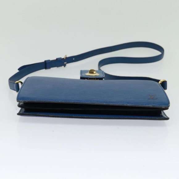 LOUIS VUITTON Epi Capuchin Shoulder Bag Blue M52345 LV Auth - Picture 10 of 15